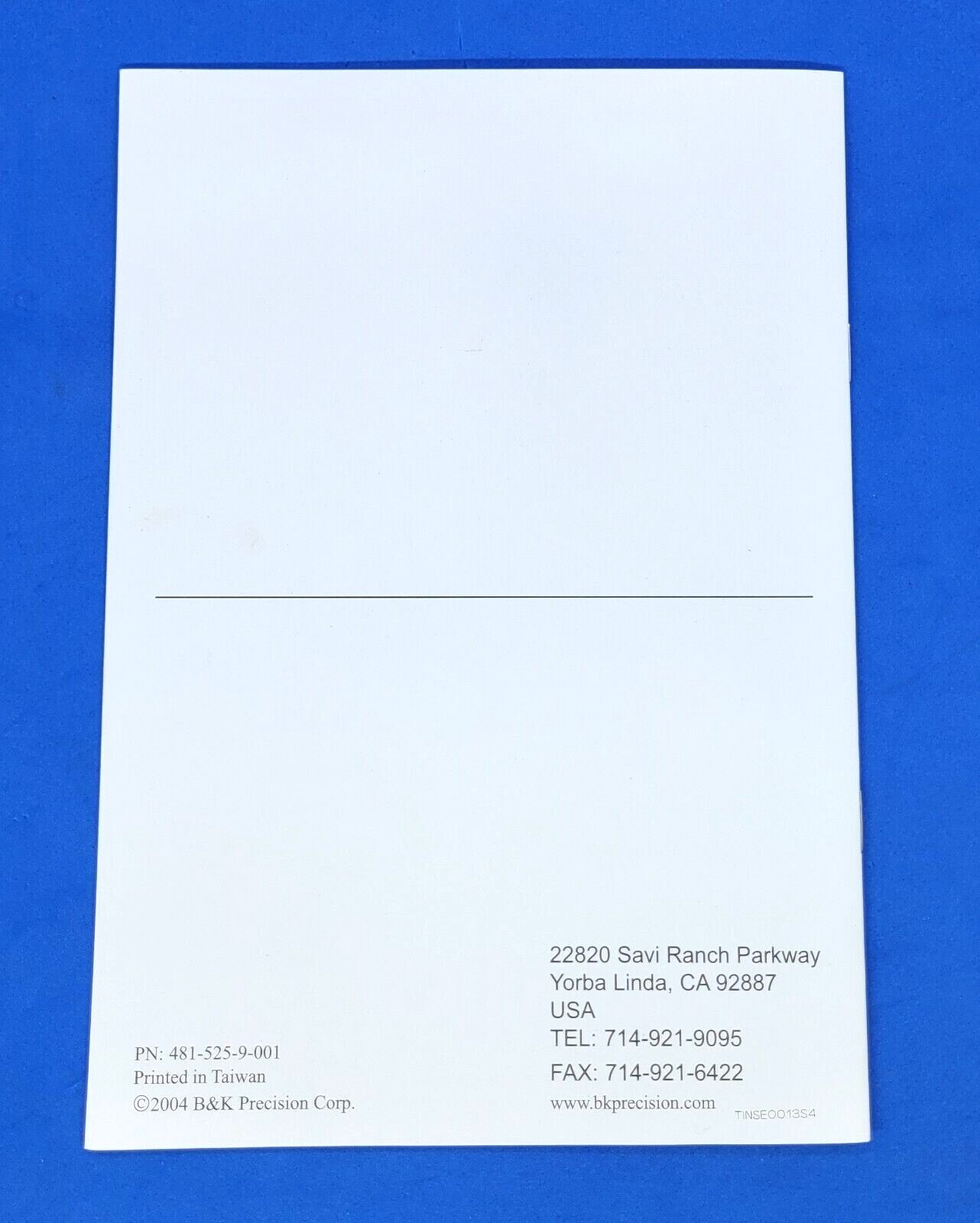 BK Precision Model 4001A and 4003A Sweep Function Generator User Manual