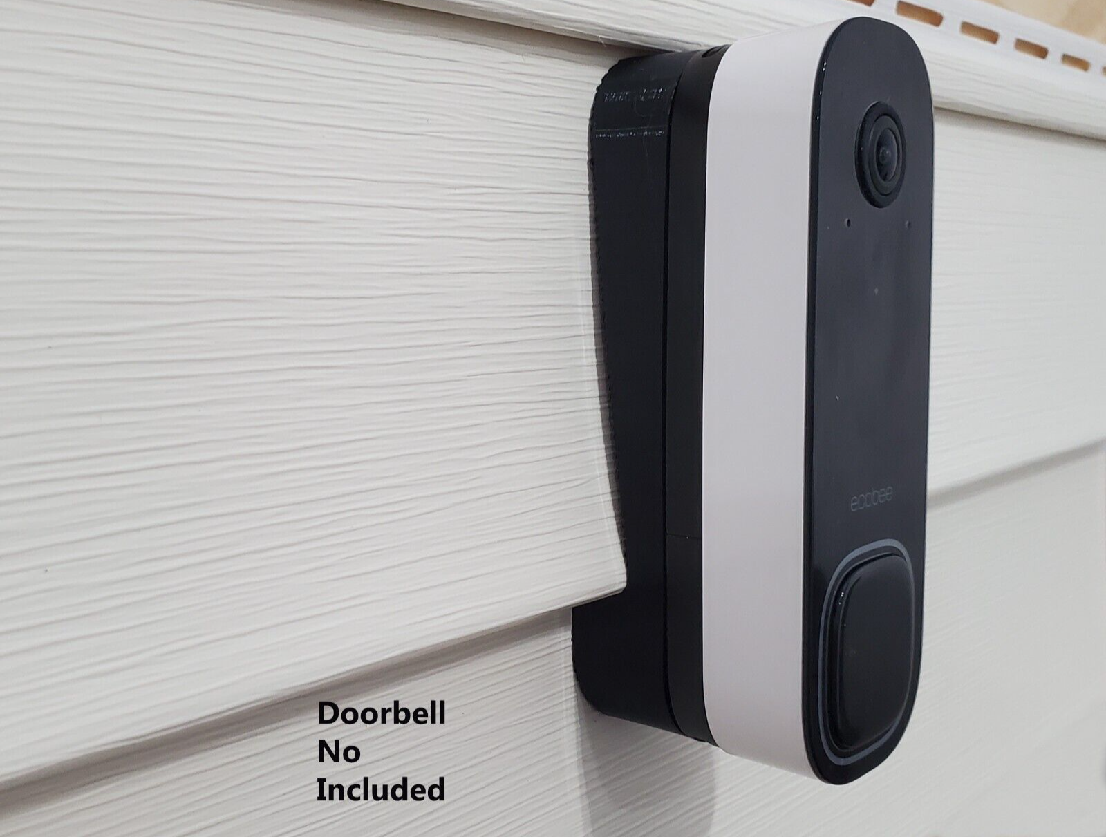 ecobee Video Doorbell Angle Adjustment Mount Wedge 4" Vinyl Siding Mount