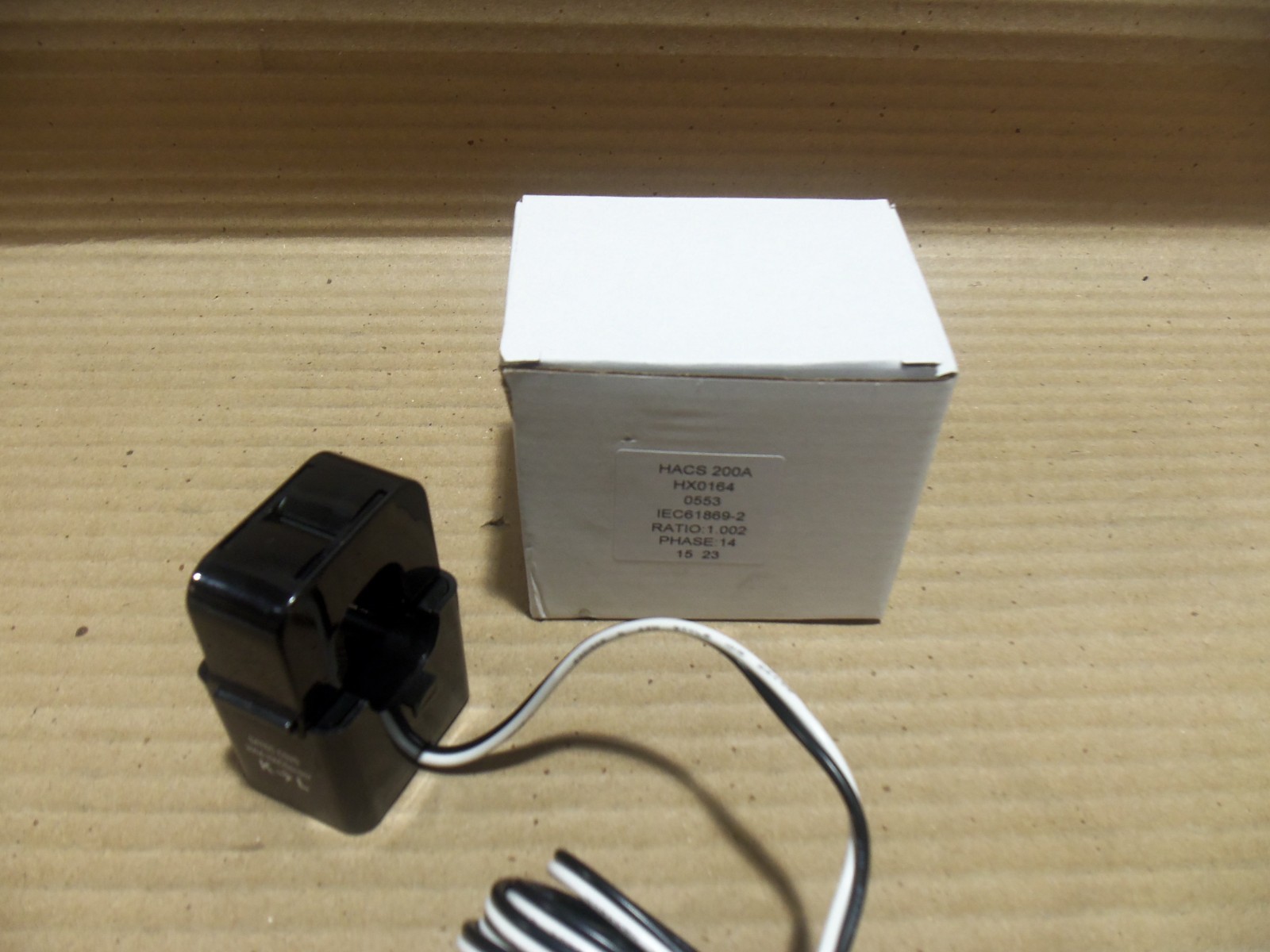 NEW SATEC HACS HX0164 CS2S 200A HACSensor CURRENT SENSOR 14 PHASE 1.002 RATIO