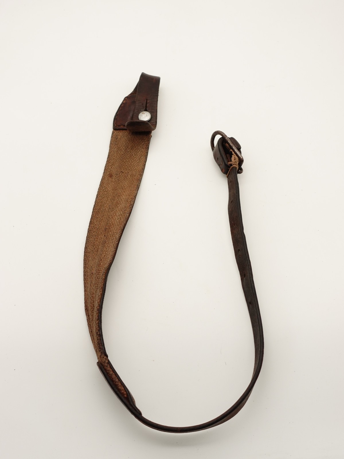Swiss Army Leather Carrying Strap for fur backpack 1920-1940 Deadstock RARE