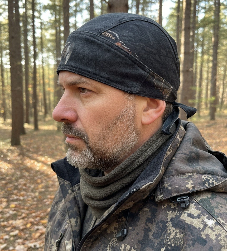 4 Way Stretch Mossy Oak Break Up Eclipse Camo Headwrap Hunter Hunting Sweatband