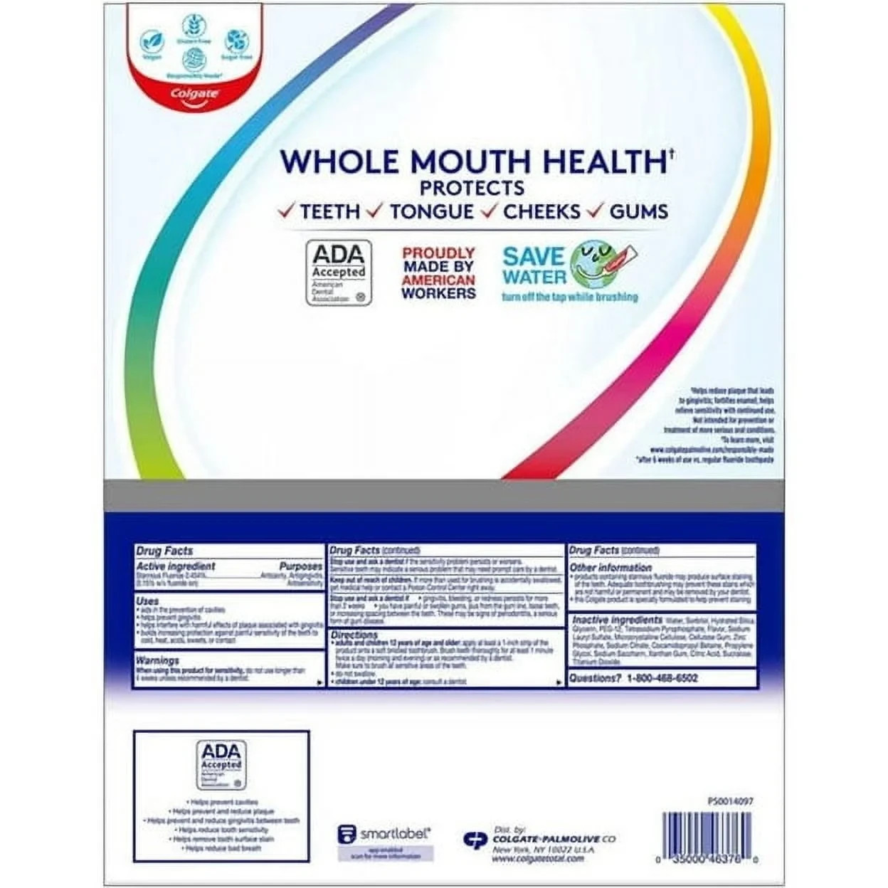Colgate Total SF Advanced Whitening Toothpaste 6.4 oz