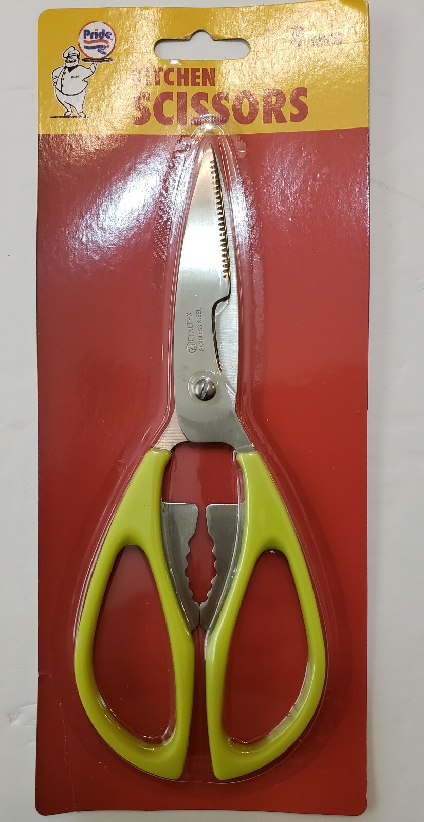 Kitchen scissors 8" Stainless steel By Pride! A Proud American Company ! New!