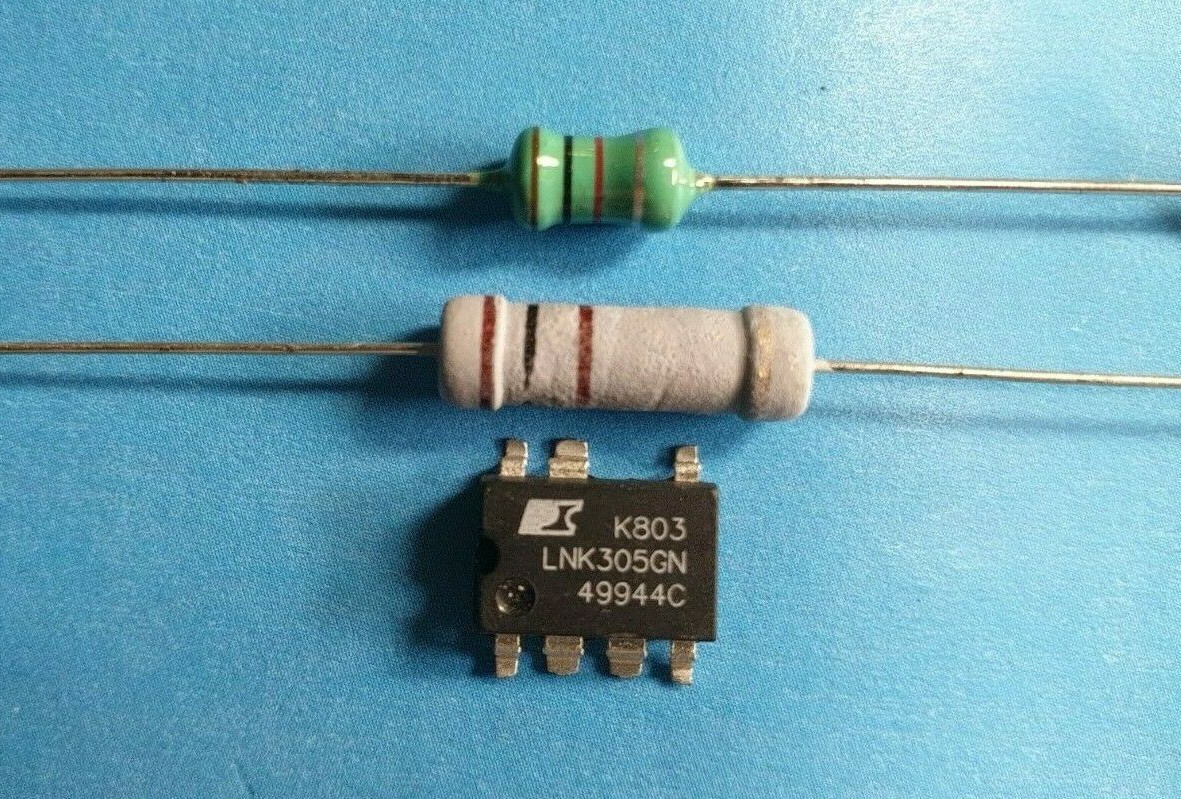 LNK305GN + resistor 100 Ohm 3W + RF choke 1000μH Whirlpool, AEG, Bauknecht