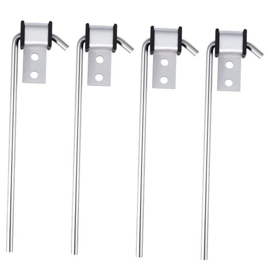 Universal Stainless Steel Exhaust Hanger Heavy-duty Exhaust Hanger Rod 4 Pack