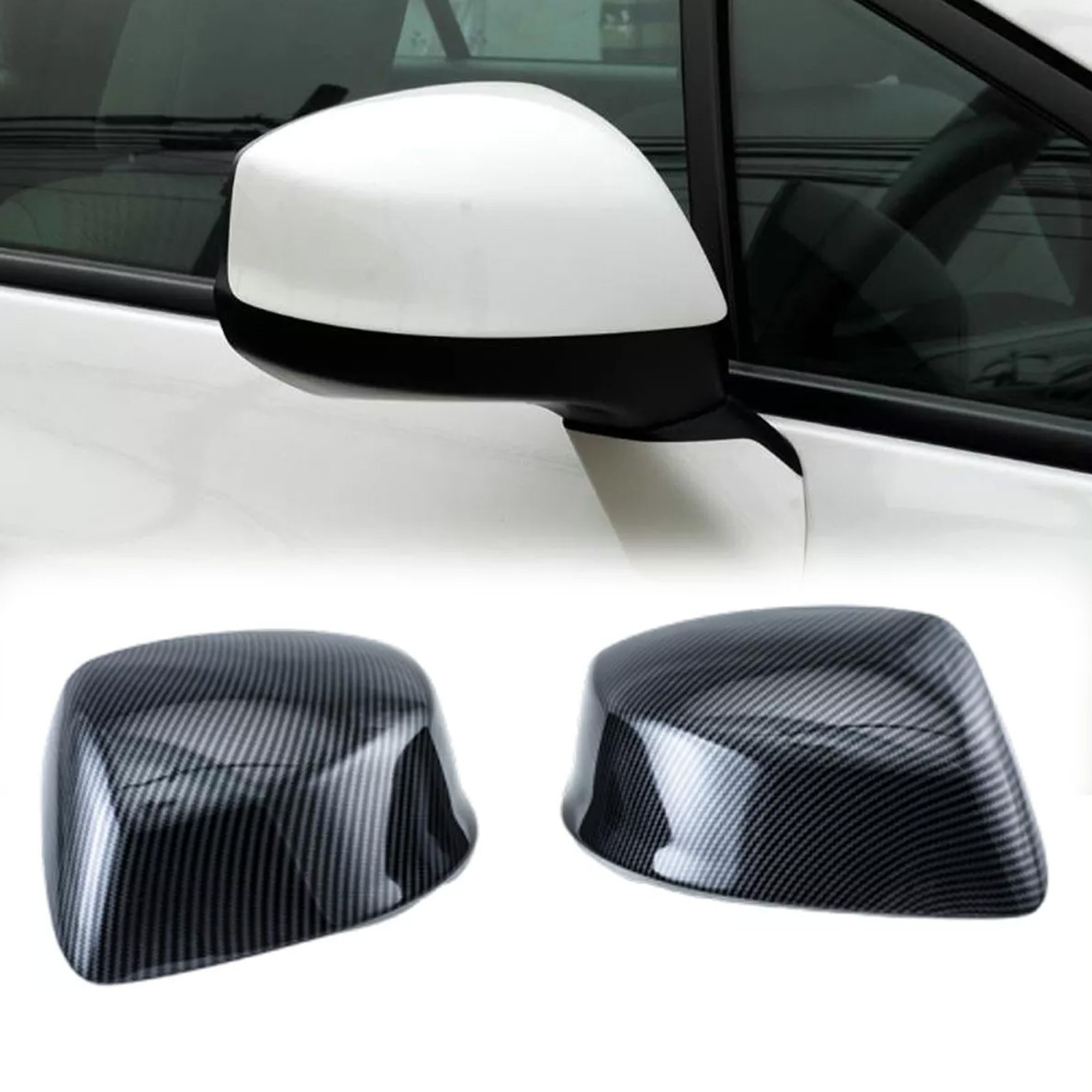 ABS Carbon Fiber Style Rearview Mirror Cover For Honda Civic 9th Gen 2012-2015