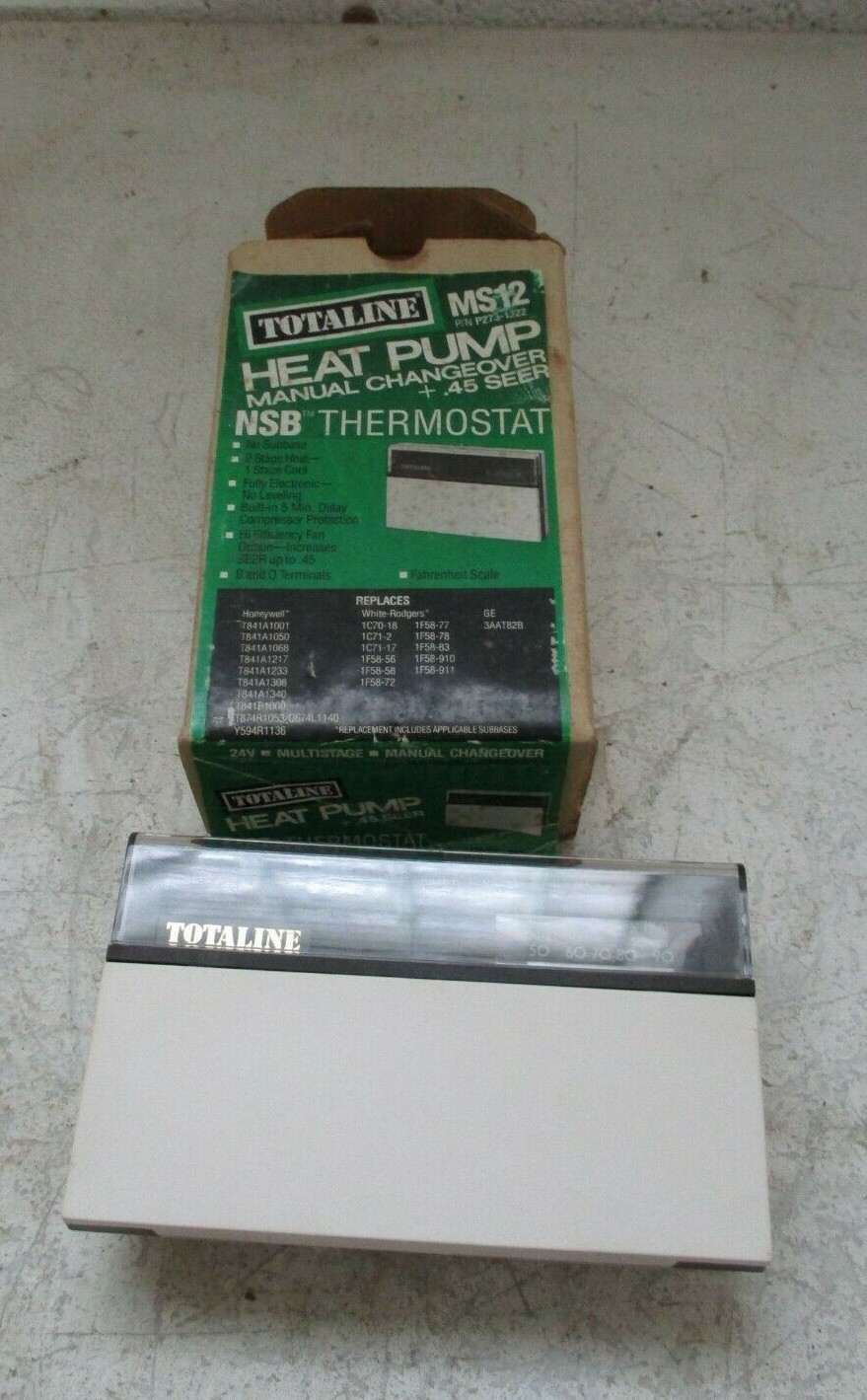 TOTALINE P273-1322 HEAT PUM ANUAL CHANGEOVER NSB THERMOSTAT NOS FREE SHIPPING