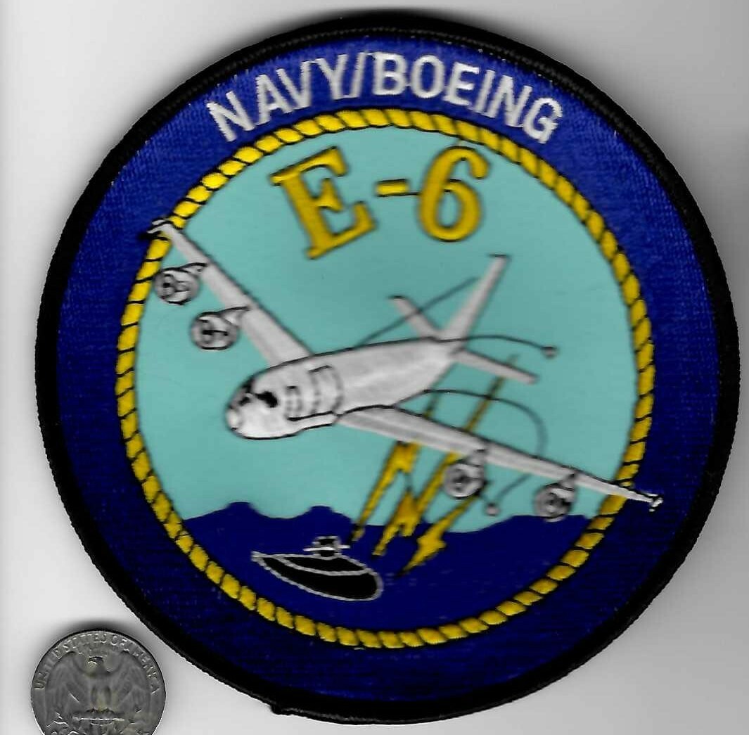 US Navy Boeing E-6 Aircraft Anti Submarine Patrol Patch P3 Ocean Search