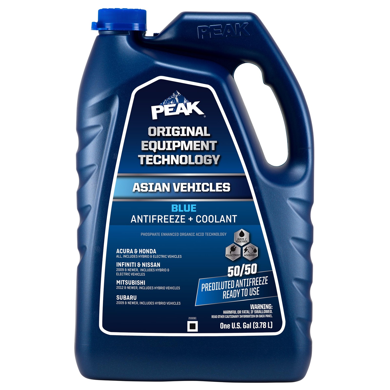 OET Extended Life Blue 50/50 Prediluted Antifreeze/Coolant for Asian Vehicles...