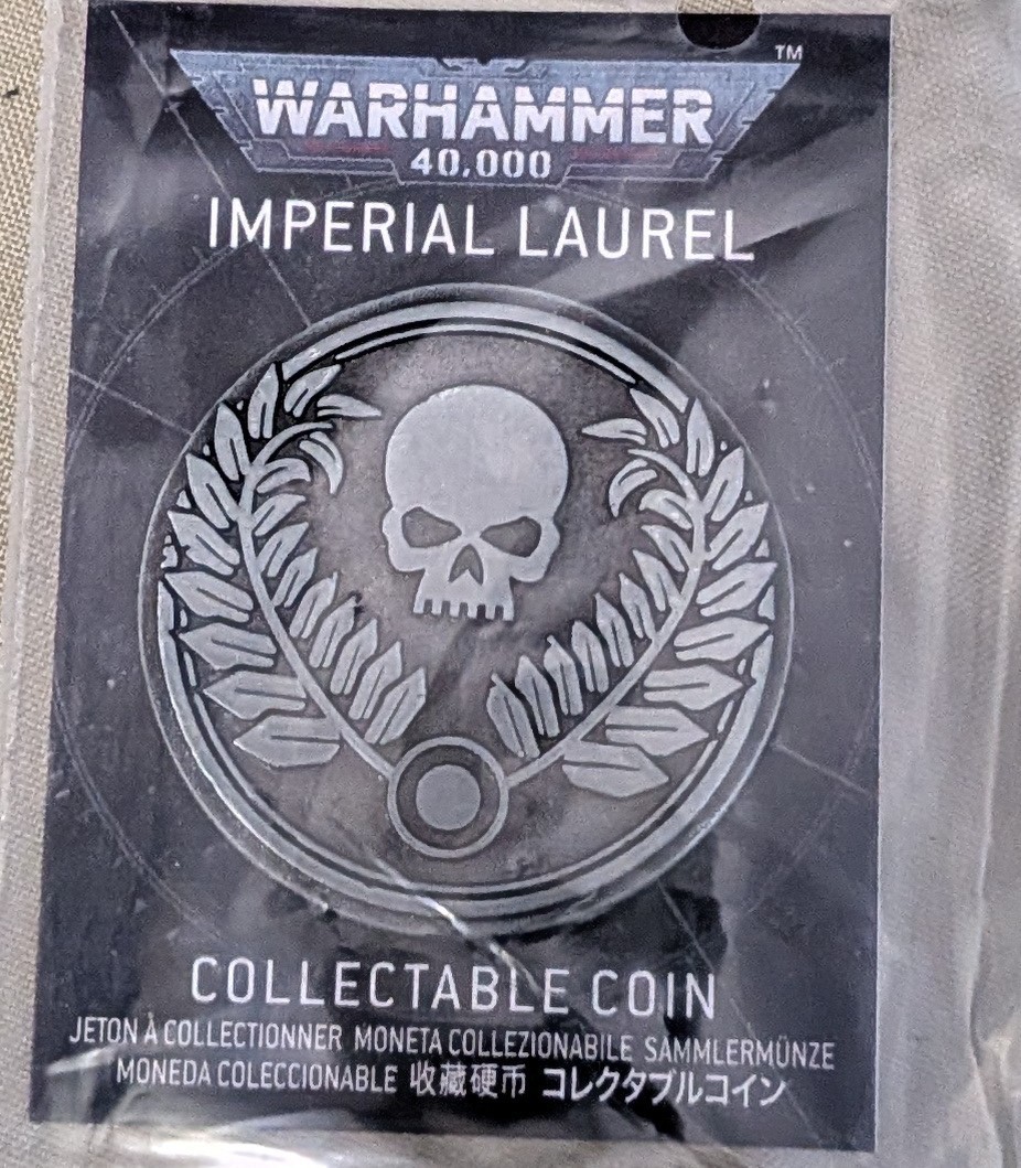 Warhammer 40K Imperial Laurel Collectible Challenge Coin
