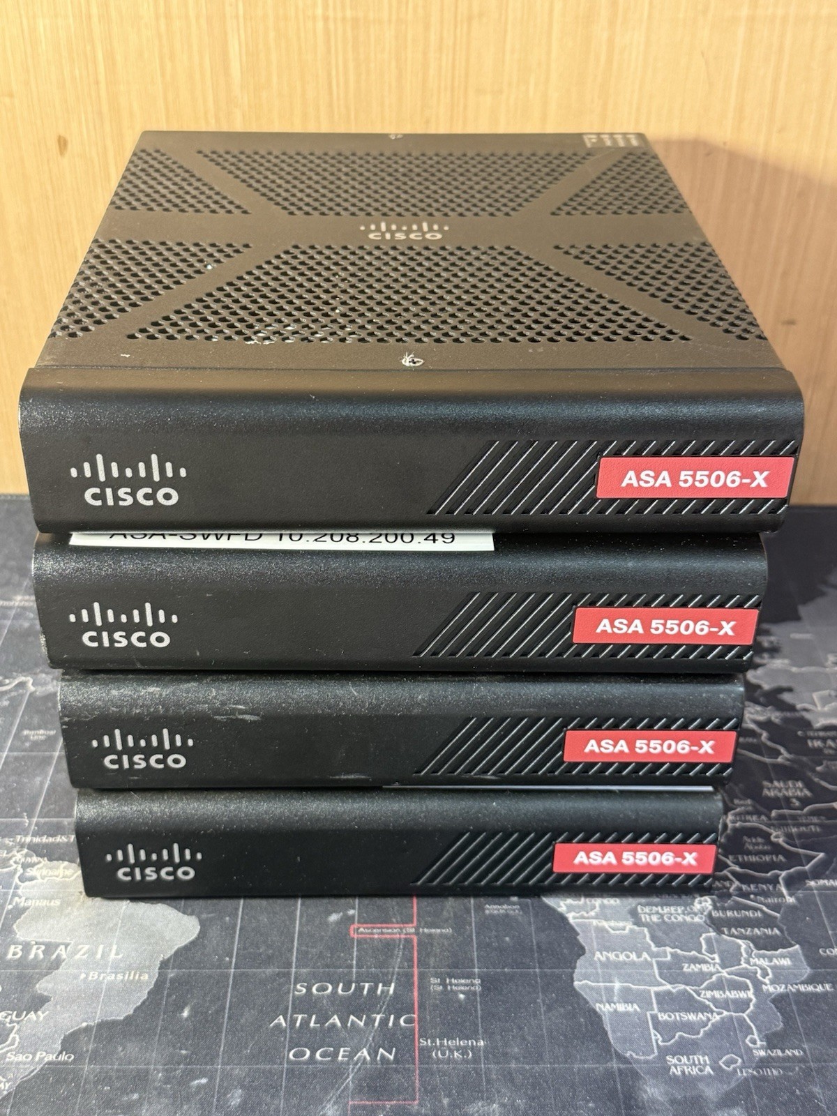 Lot of (4) Cisco ASA 5506-X  ASA5506 V04 Network Security Appliance Firewall