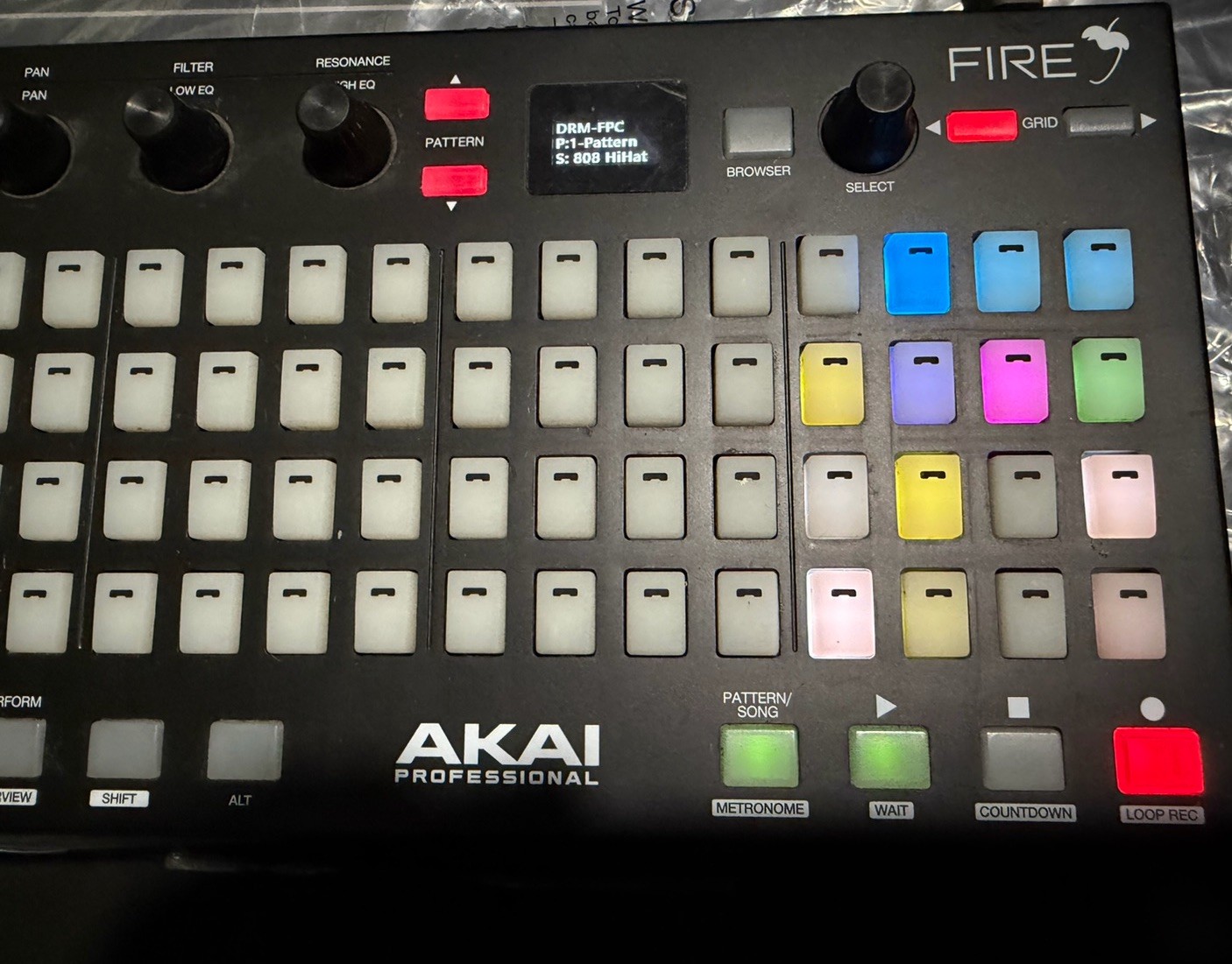 Akai Professional Fire Grid Controller FL Studio Used Software Not Included