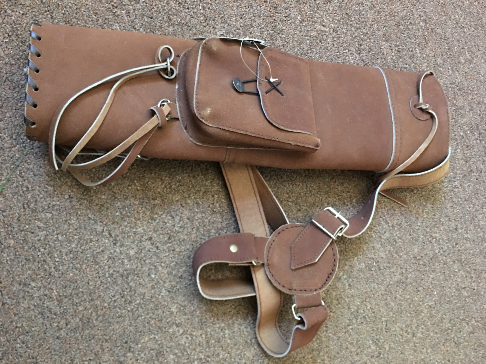 Suede Leather Back Quiver