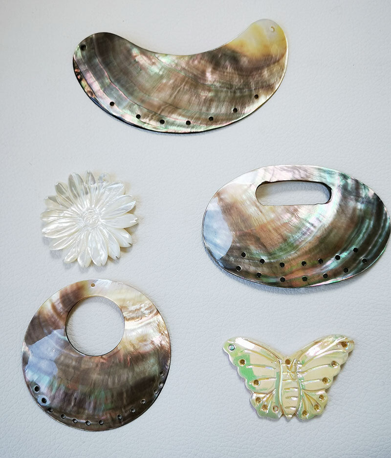 flower butterfly seawater connector loose Beads  jewelry marking supply