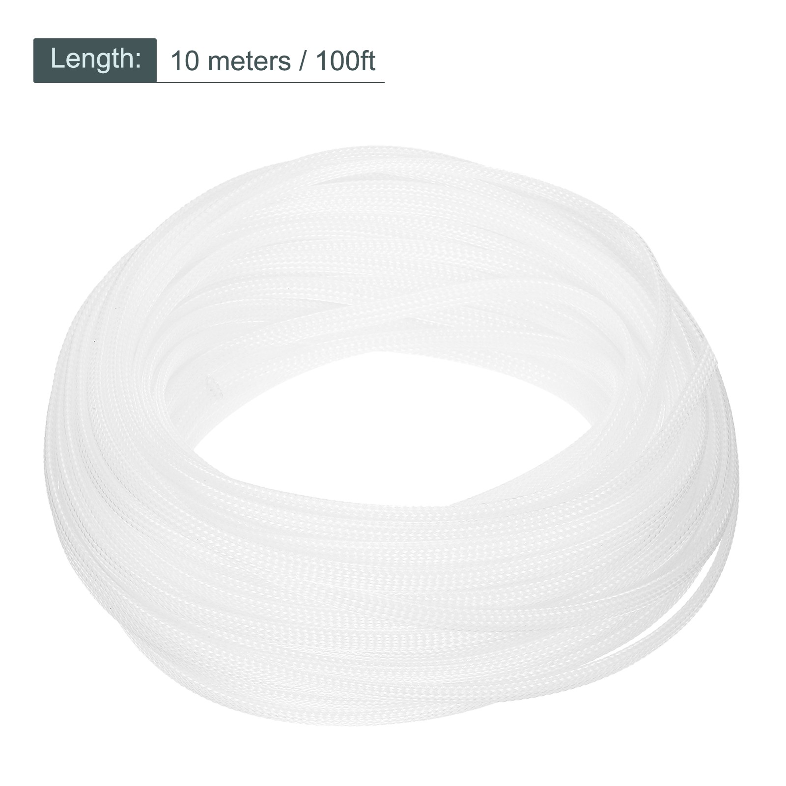 Expandable Sleeving 1/4-inch 100ft Cable Sleeve Clear