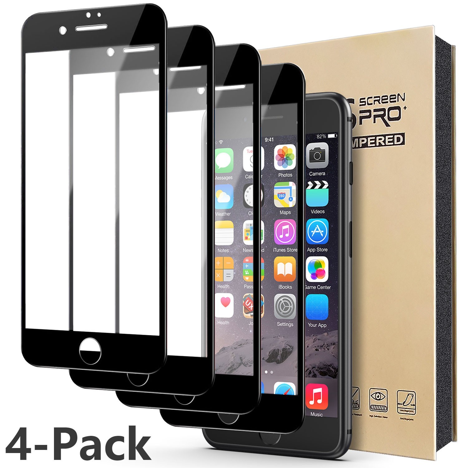 4Pack For Apple iPhone SE 2 3 Generation Clear Tempered Glass Screen Protector