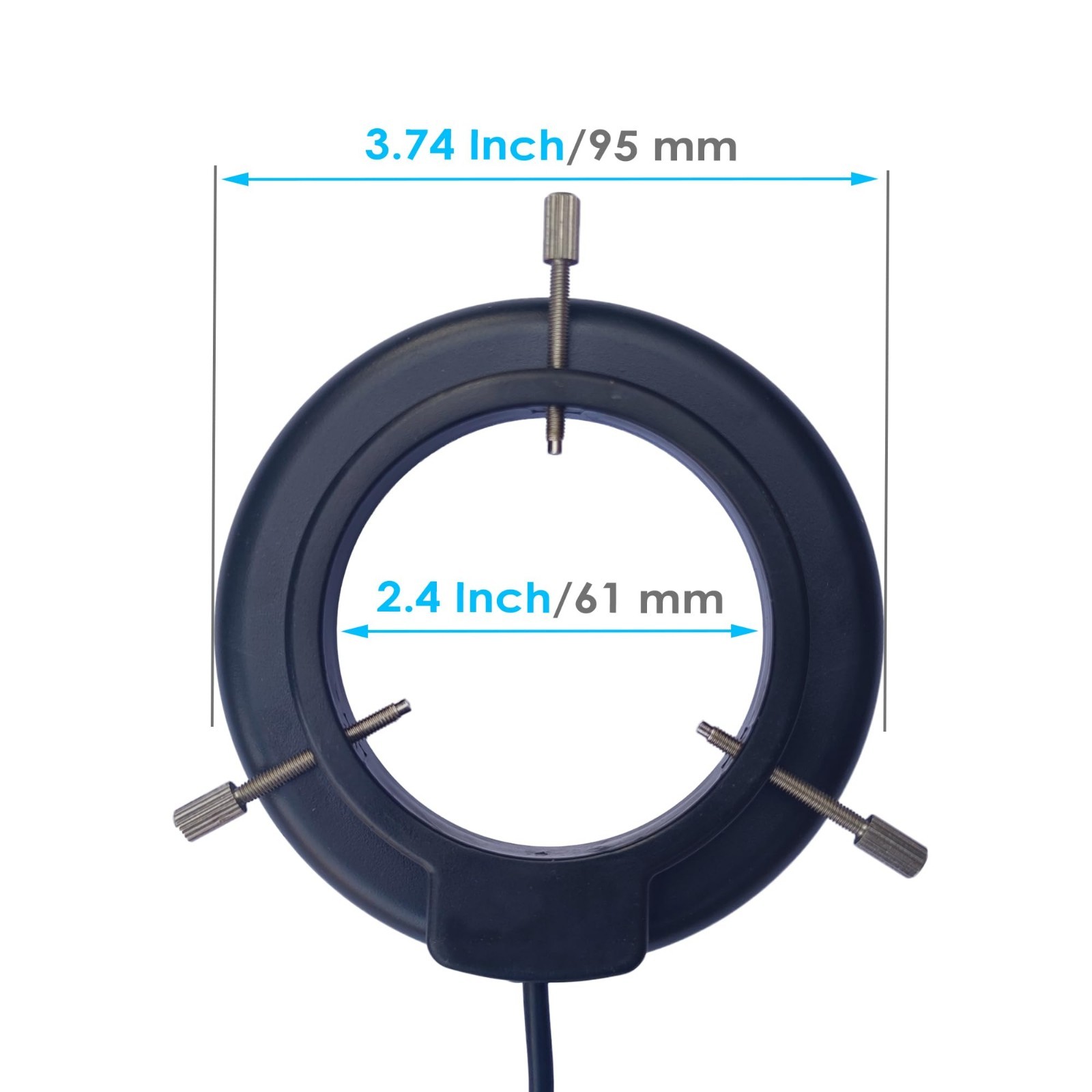 Microscope Ring Light Source Adjustable Illuminator for Lab Stereo Microscope &