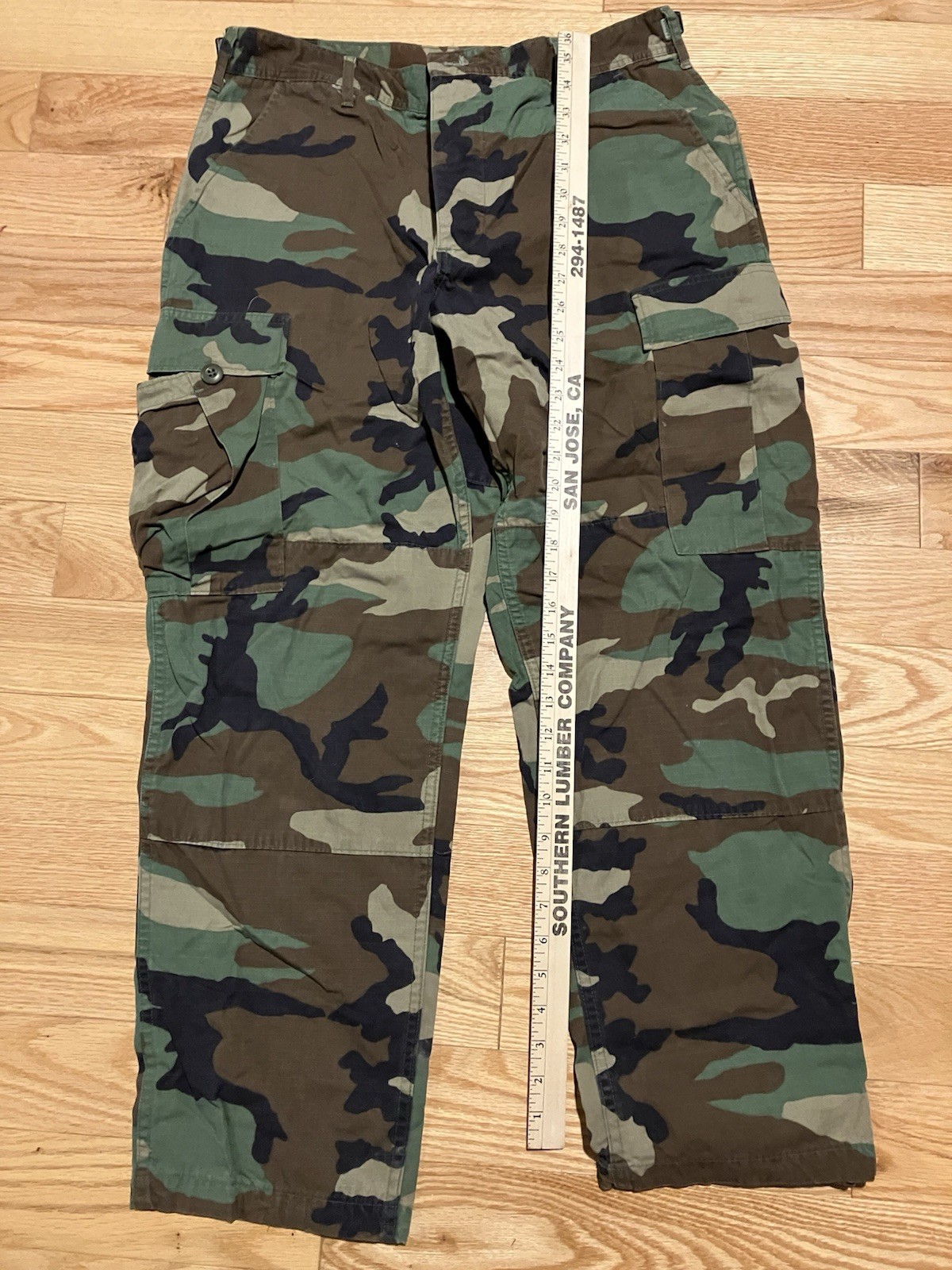 Military Camo Pants Medium Short, Waist 31" To 35", Stock #8415-01-390-8944