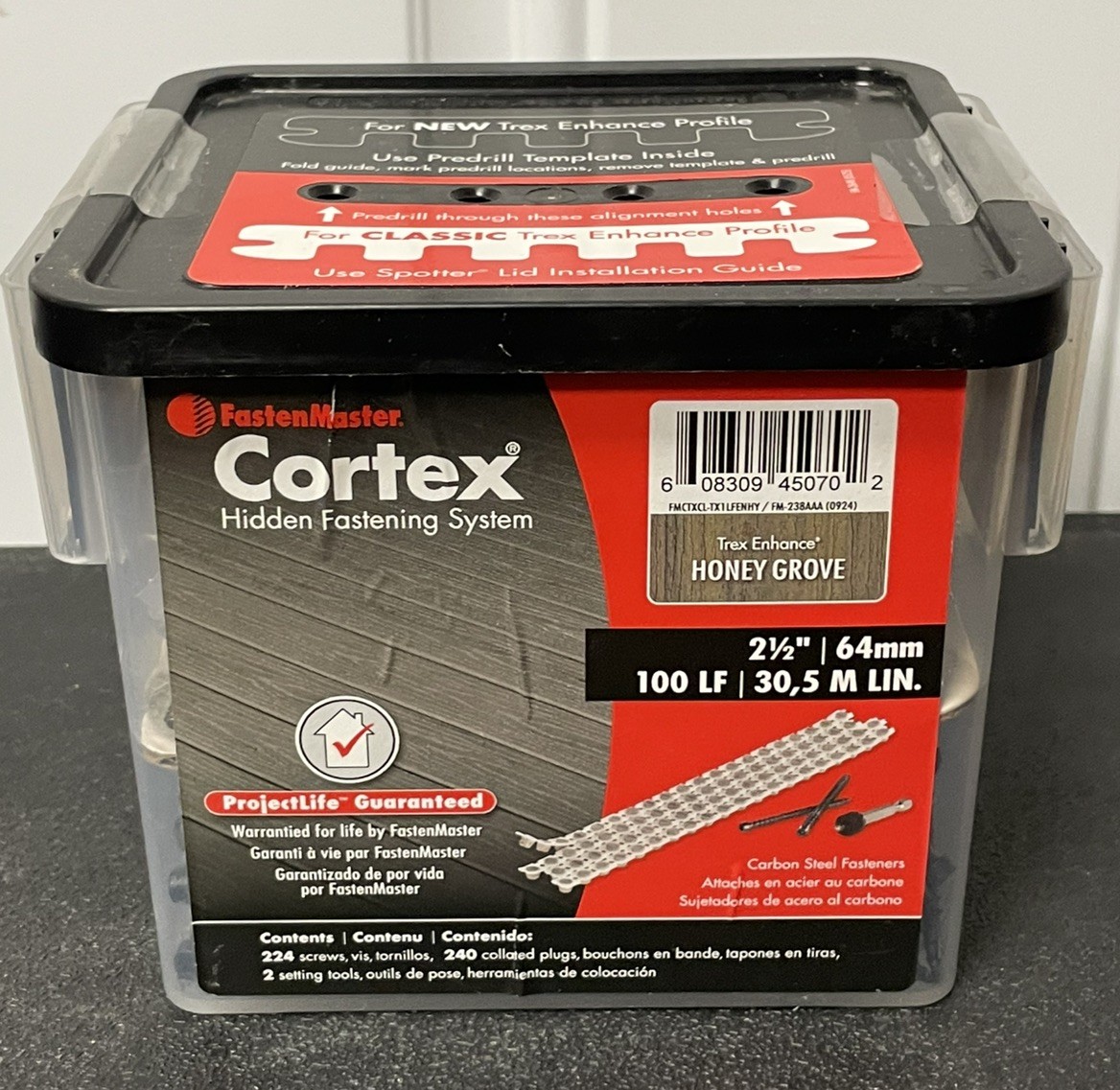 Fastenmaster Collated Cortex Hidden Plug Fasteners for Trex Decking – Honey Gro