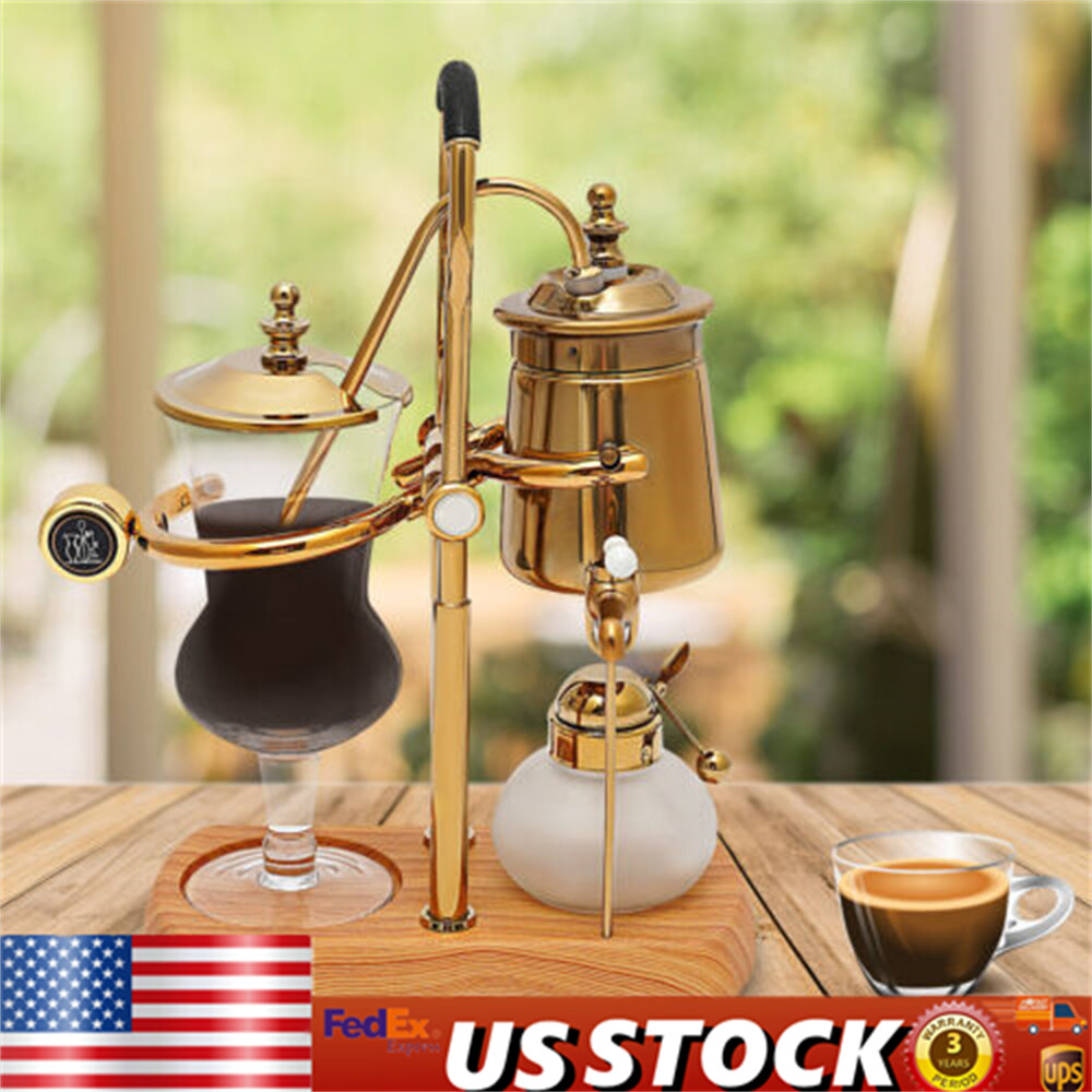 Retro Coffe Maker Belgian Belgium Luxury Royal Family Balance Syphon Coffee Make