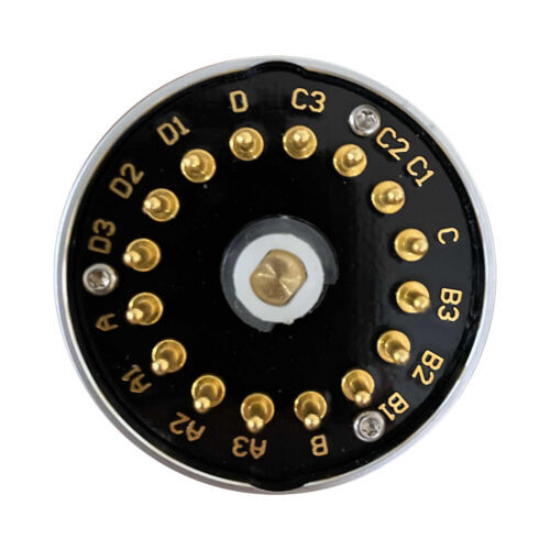 EIZZ 3 Way 4 Positions Rotary Switch Signal Source Selector for HiFi Audio AMP