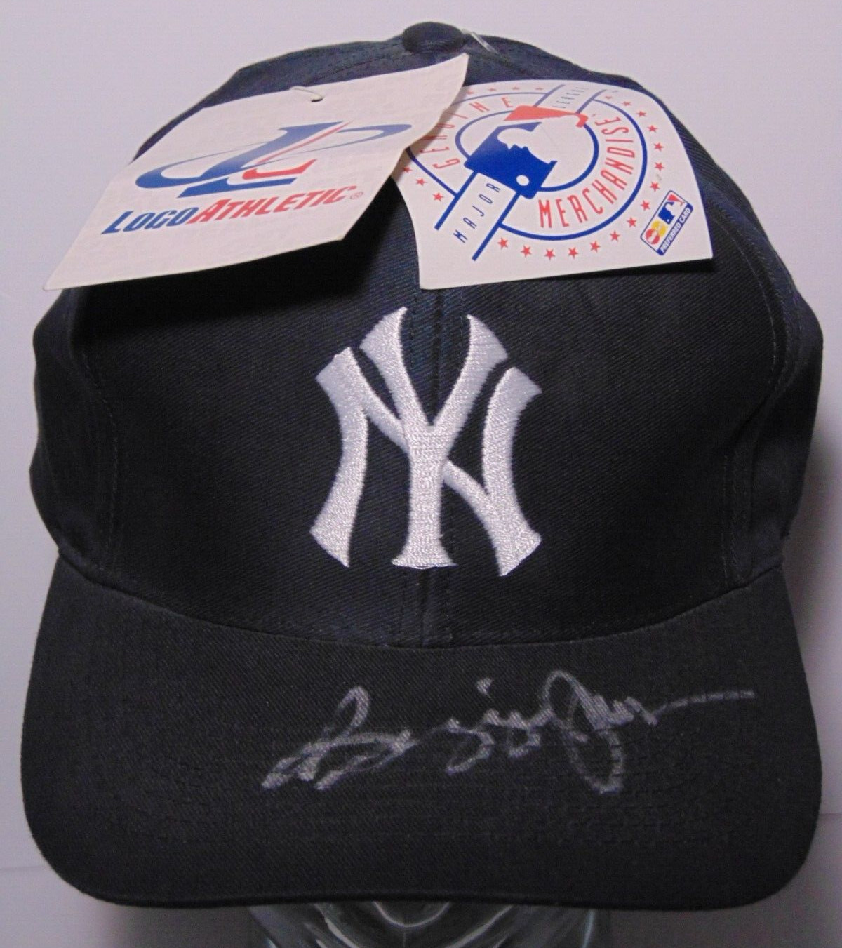 REGGIE JACKSON SIGNED AUTOGRAPHED NEW YORK YANKEES HAT WITH COA AUTO NY YANKEES