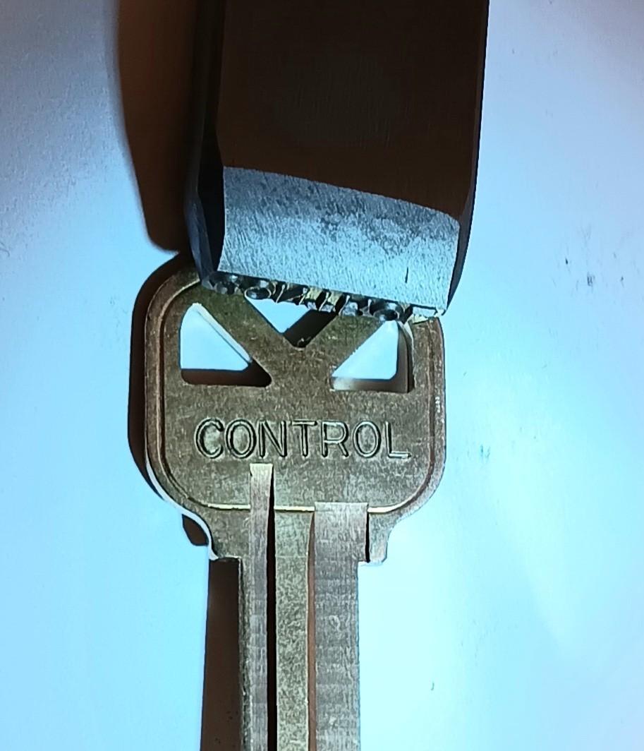 Key Stamp Locksmith Tool Key Punch Mark Reads CONTROL, EverStamp #119