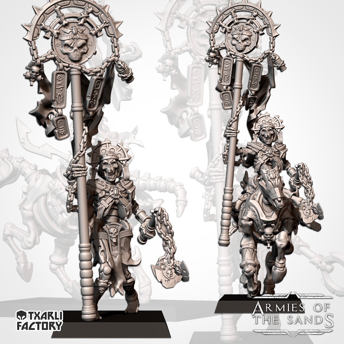 Battle Bearer, Txarli Factory, Egyptian Undead Fantasy Miniatures