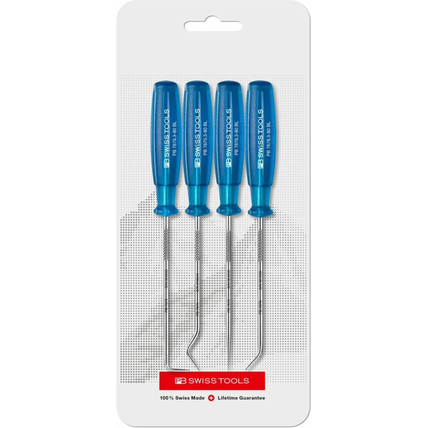 PB Swiss Tools PB 7680.CN Pick Tools-Set 4 pieces