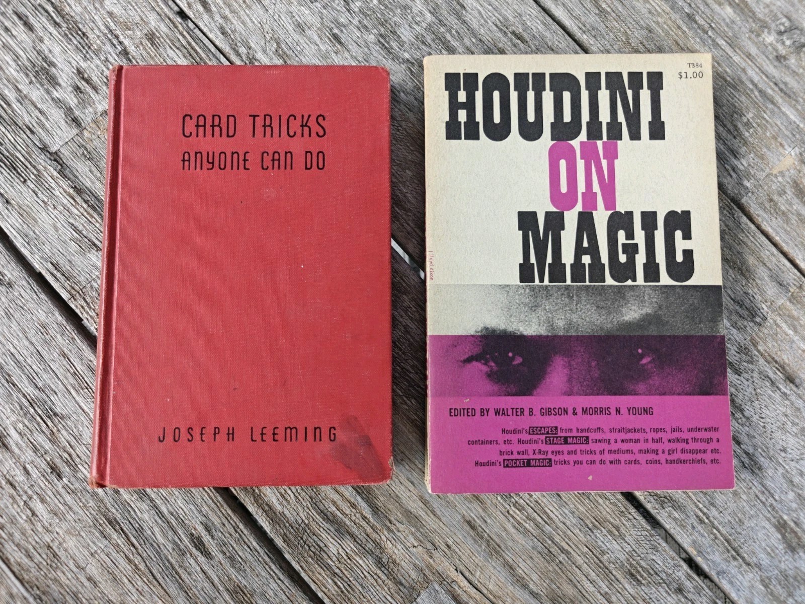 CARD TRICKS ANYONE CAN DO Jos. Leeming 1941 1st ed HC Houdini On Magic 1953 Tdpb