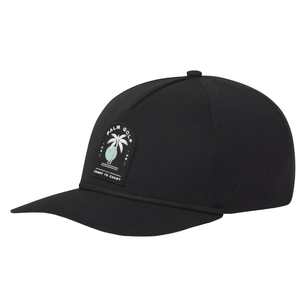 Palm Golf Men Coast to Coast Snapback Golf Cap Black/Teal - SS26 NEW