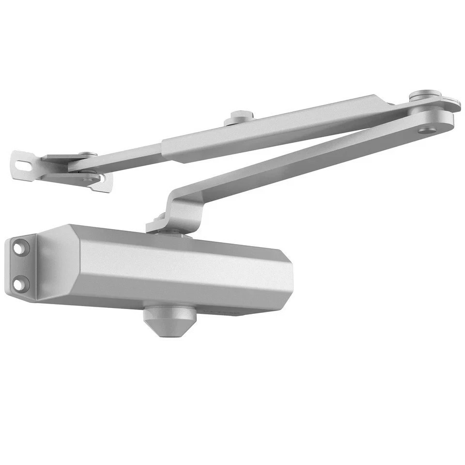 187lbs Commercial Door Closer Heavy Duty Residential Hydraulic Auto Silver New I