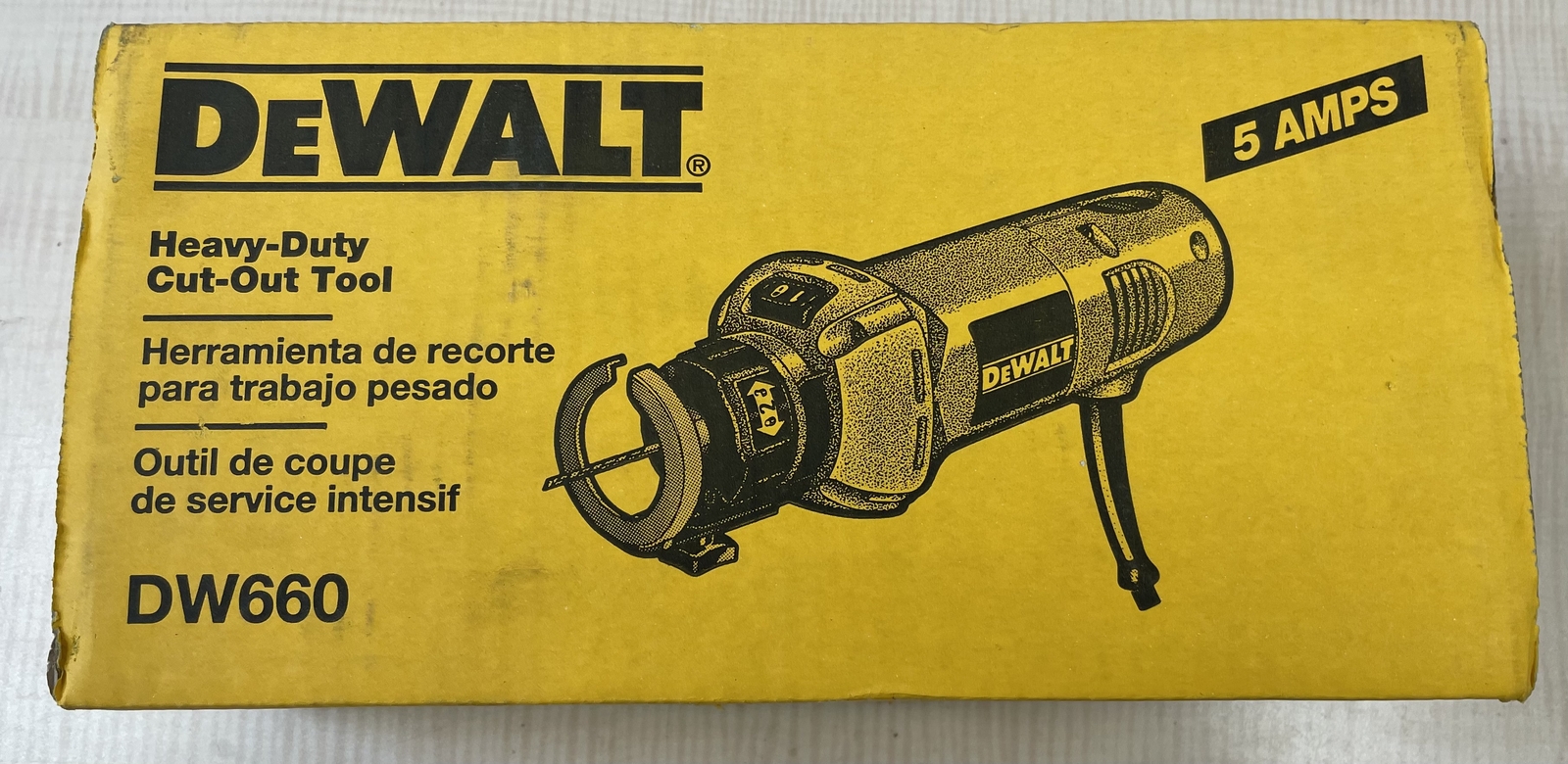DEWALT Rotary Saw with 1/8-Inch and 1/4-Inch Collets, 5-Amp (DW660) OPEN BOX