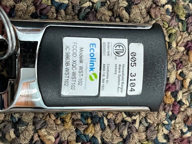 Ecolink WST-102 4-Button Wireless Remote – Honeywell & 2GIG Compatible