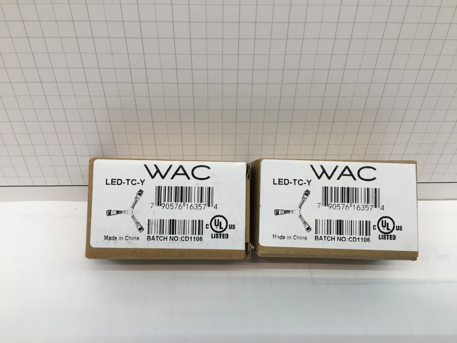 WAC Lighting LED-TC-Y Black 24 Volt Three Way Y-Connector - 2 ea.