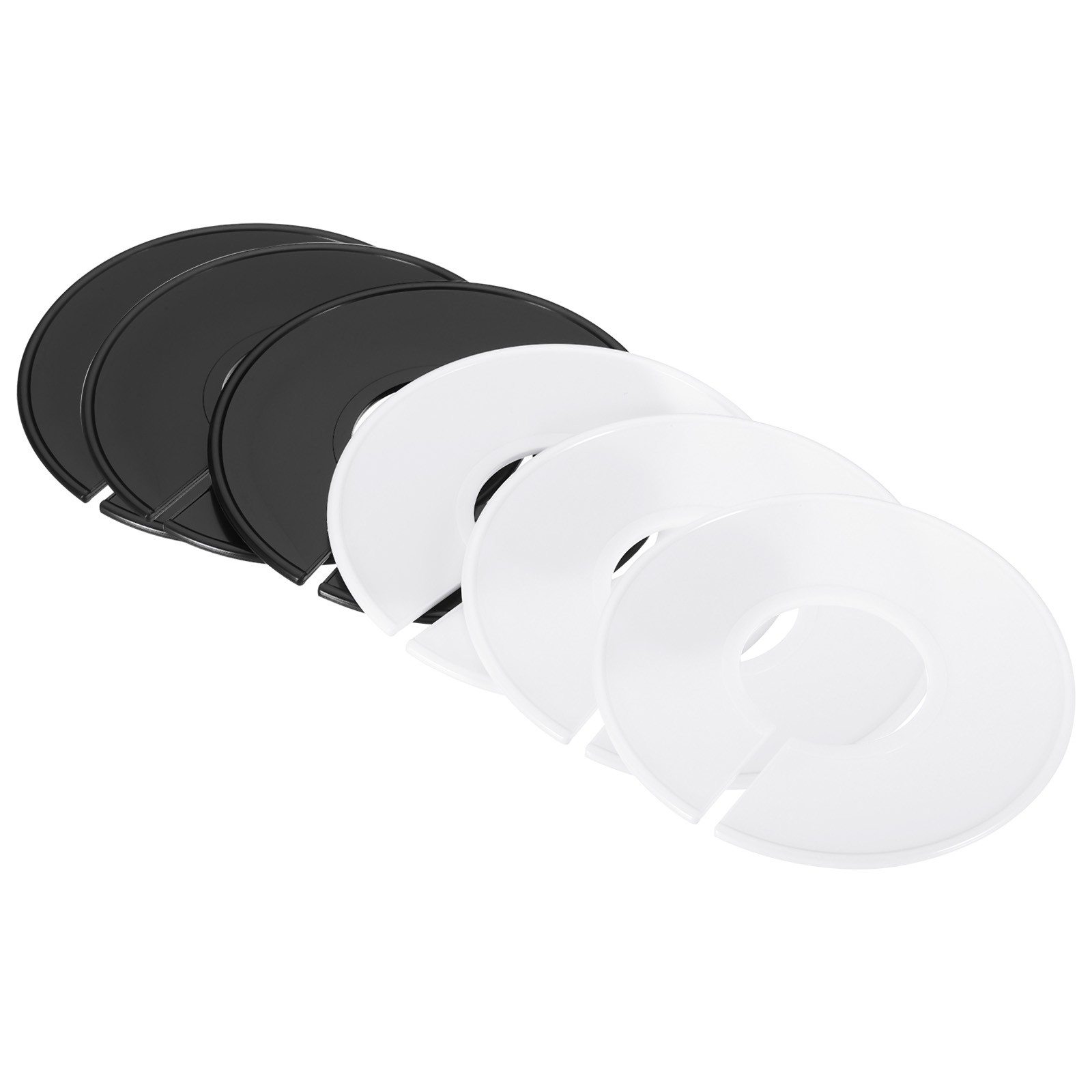 Clothes dividers, 20pcs labels round sorting separator, black white