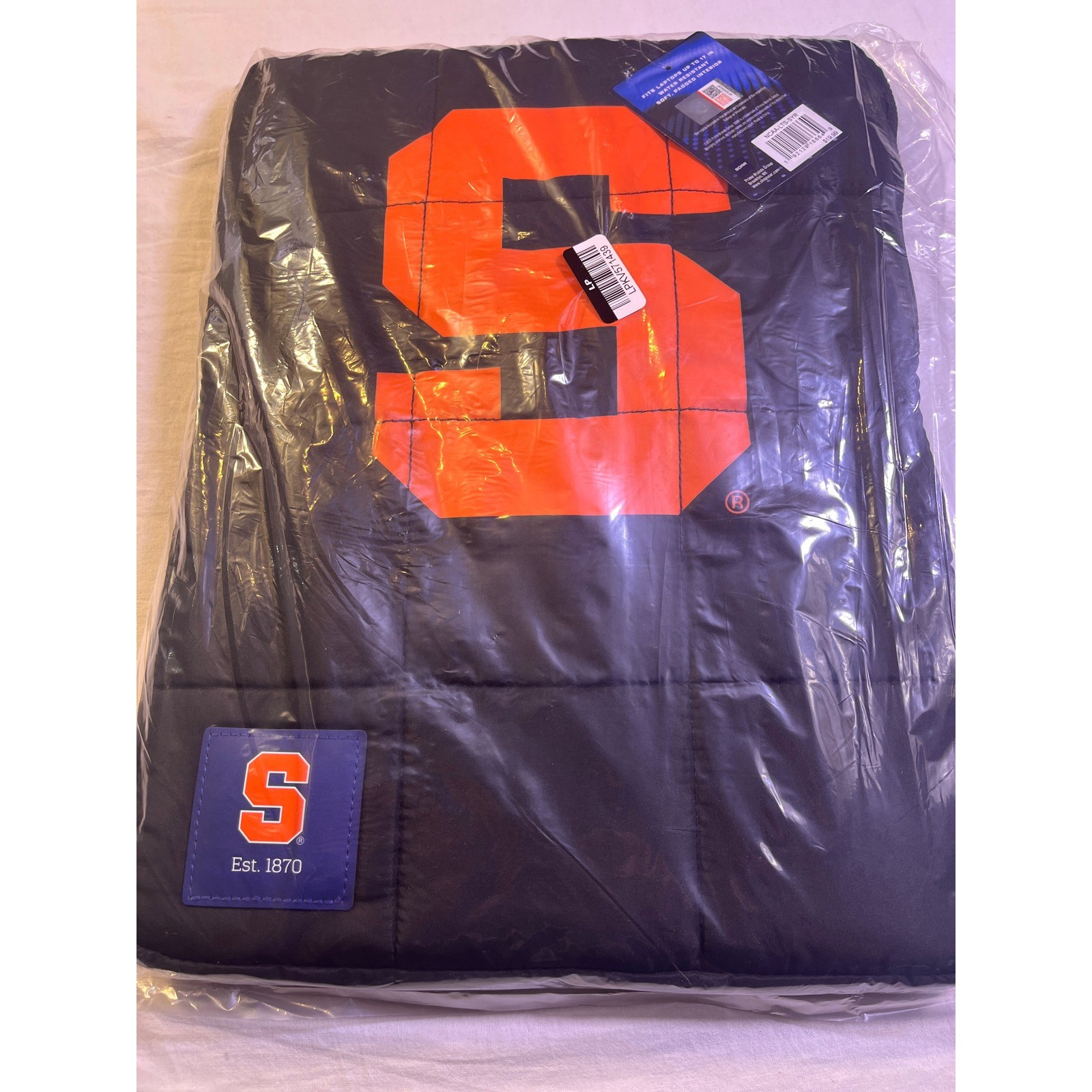 SOAR Syracuse Orange Laptop Sleeve Unisex 17in Black NEW Padded Water Resistant