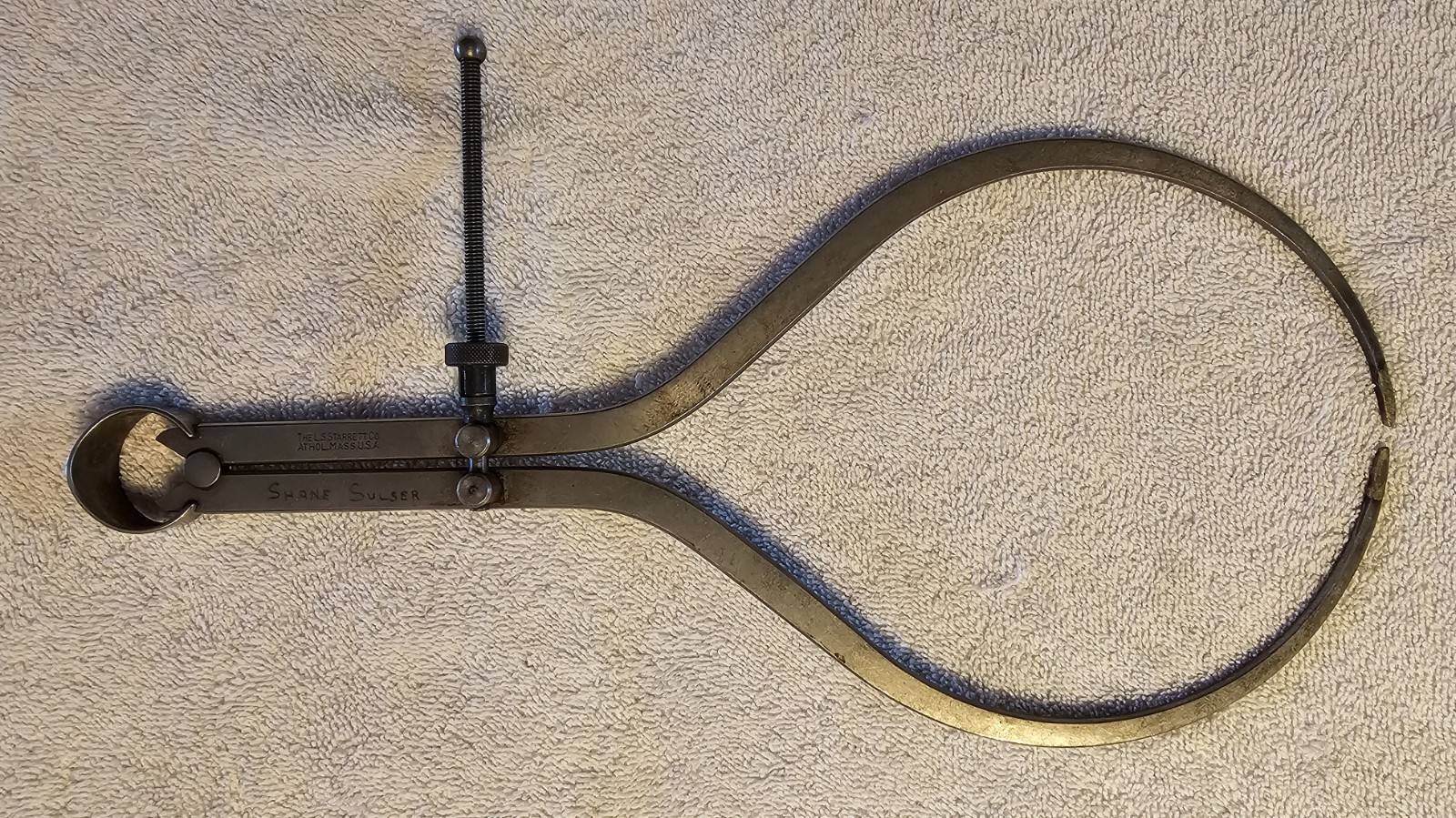 USED VINTAGE STARRETT 12” OUTSIDE YANKEE SPRING CALIPER SPRING NUT #79B-12 USED