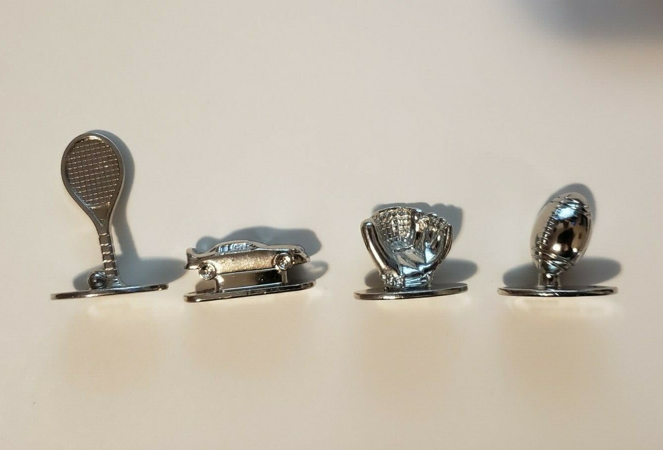 Set of 4 Scene It ESPN Sports Edition Tokens Replacement Game Parts Pieces Mover