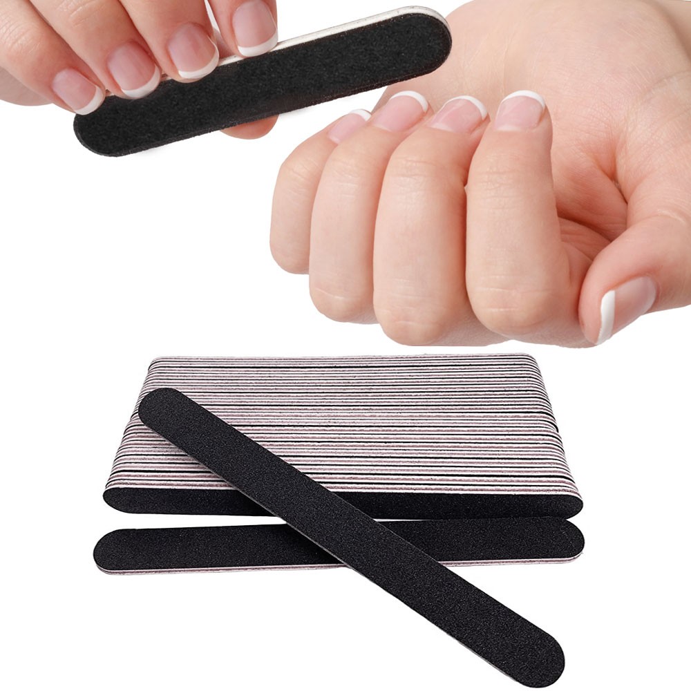 20 Nail Files 4.5in Emery Boards Dual Sided Salon Manicure Pedicure Tools