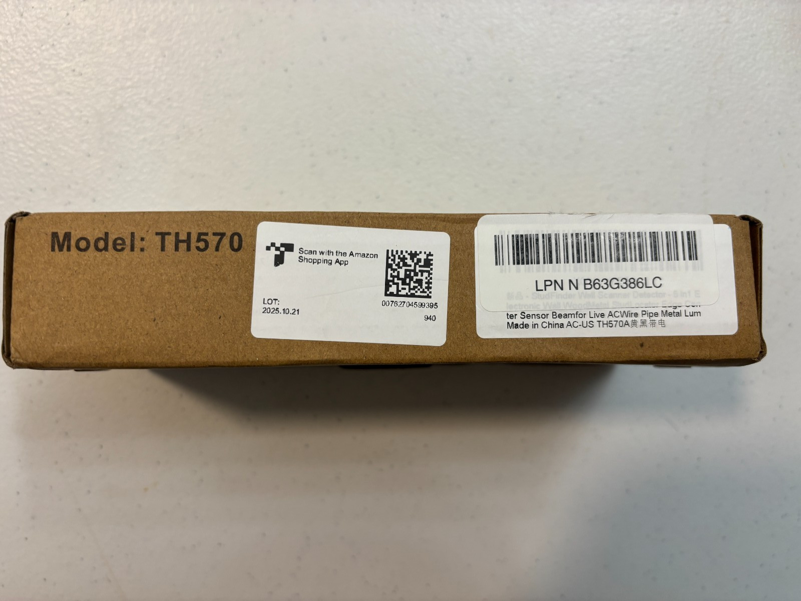 Wall Stud Finder Model: TH570 Tested Works (NEW W/Battery)