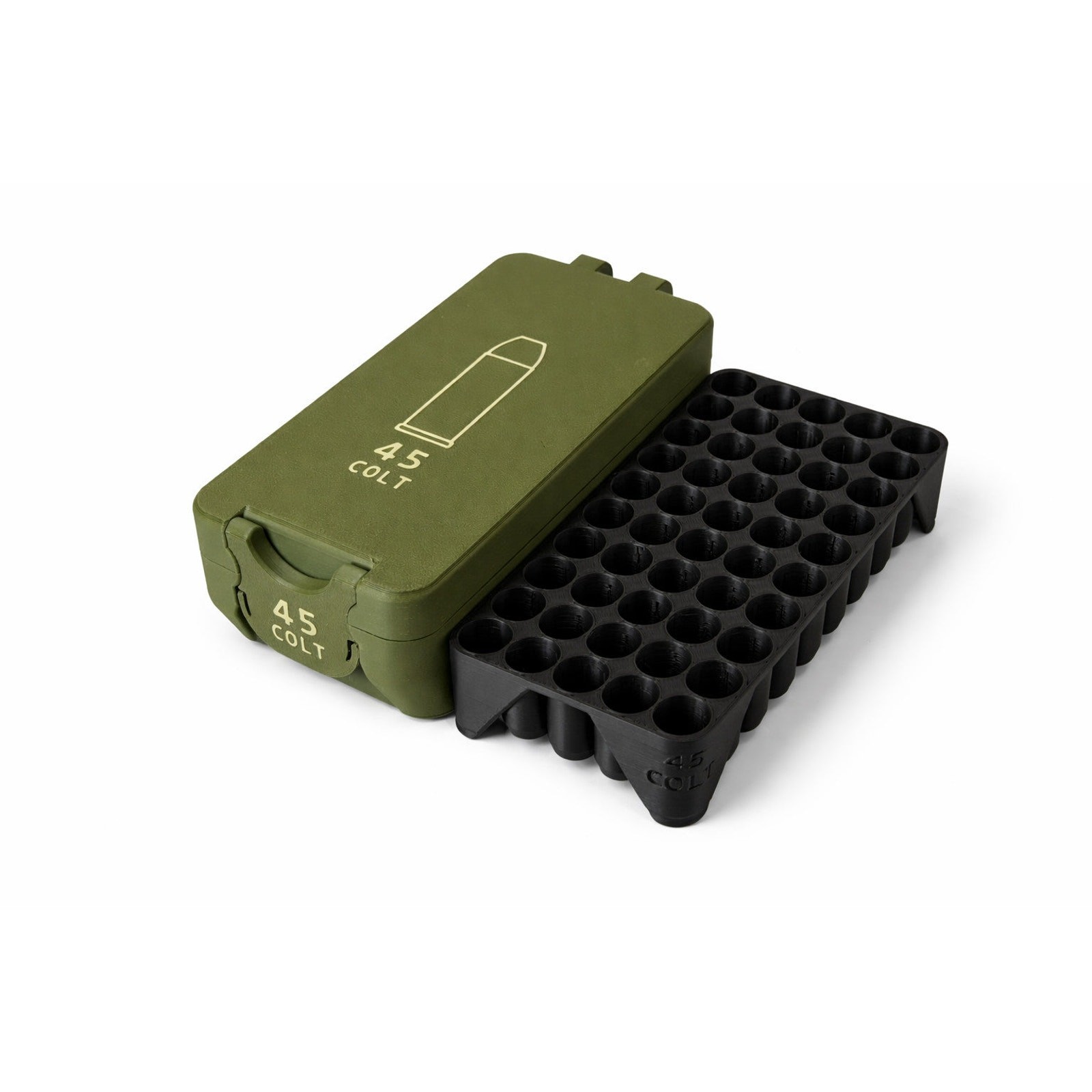 45 Colt Ammo Box – 50 Rounds - Snap Close Storage Box | Fully Customizable
