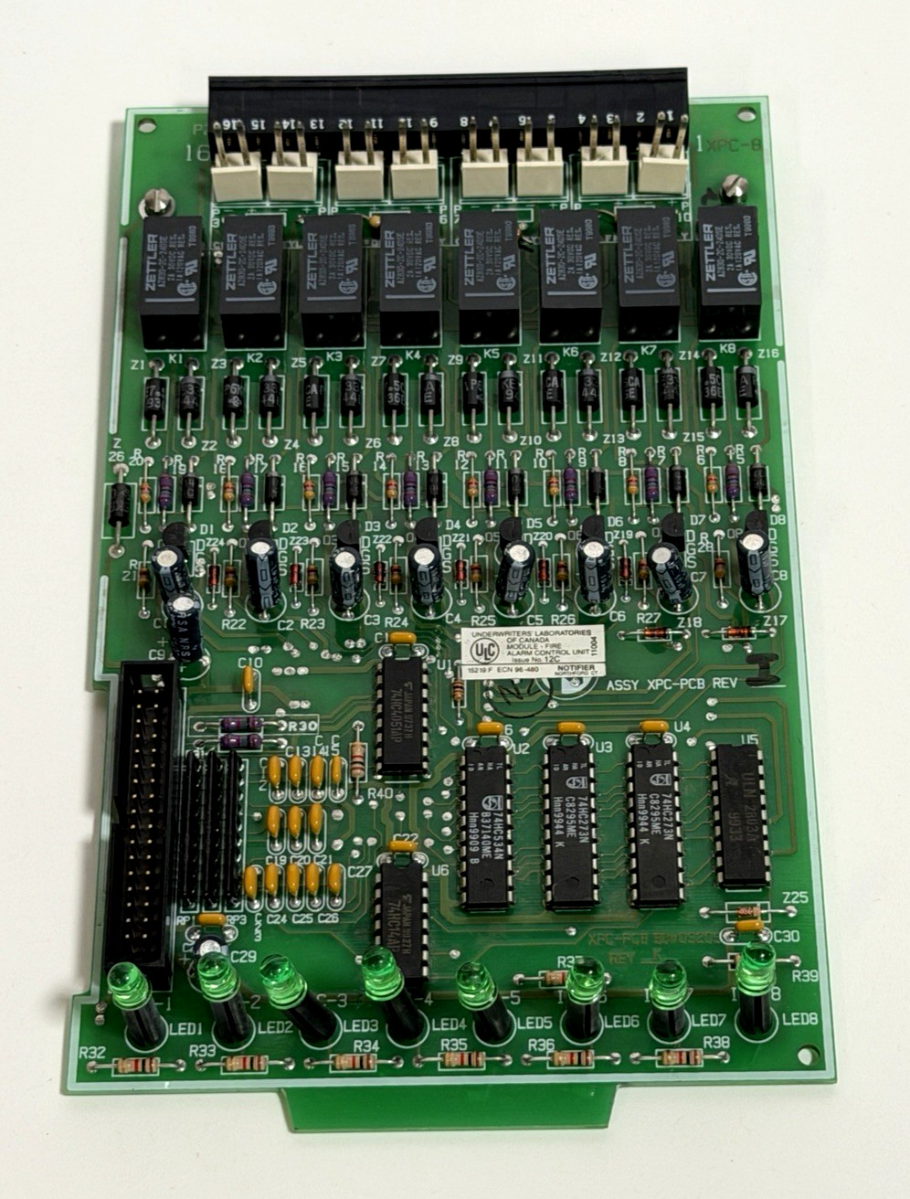 Notifier XPC-8 Fire Alarm 8-Circuit Output Module, Supervised Style Y/Z
