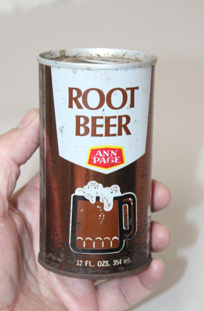 CHARLOTTE NC  ROOT BEER SODA CAN STEEL FLAT TOP EMPTY