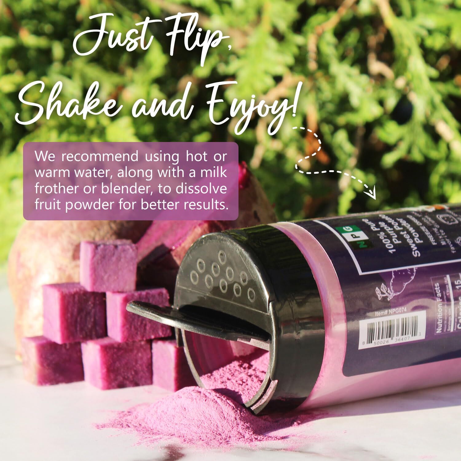 NPG 100% Pure Purple Sweet Potato Powder(Purple Yam Ube) 8 Ounces