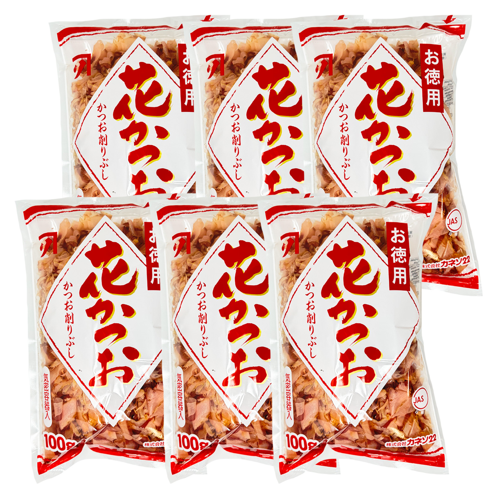 6 Pack Kaneso Tokuyou Hanakatsuo, Dried Bonito Flakes 3.52 Oz - Made in Japan