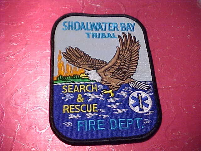 SHOALWATER BAY WASHINGTON FIRE DEPARTMENT PATCH SHOULDER SIZE UNUSED