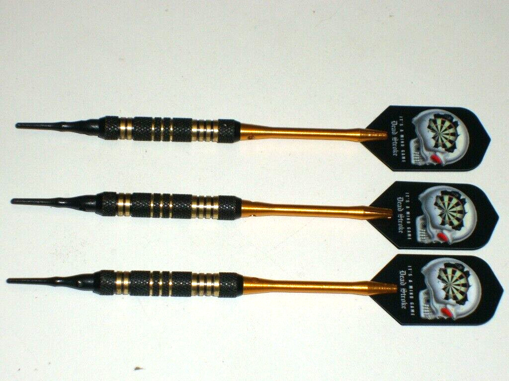 Soft Tip Darts, Used 15 Gram Brass with New Aluminum Shafts and Flights #3778