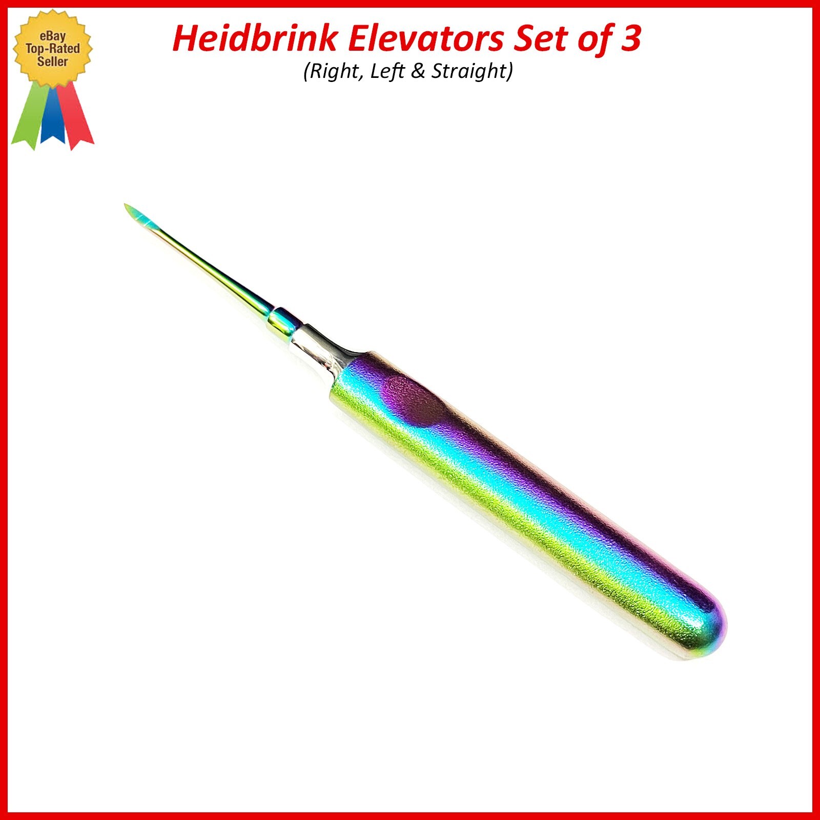 Dental Root Elevators Multi HEIDBRINK Oral Surgery Luxating Root Elevators 3 Pcs