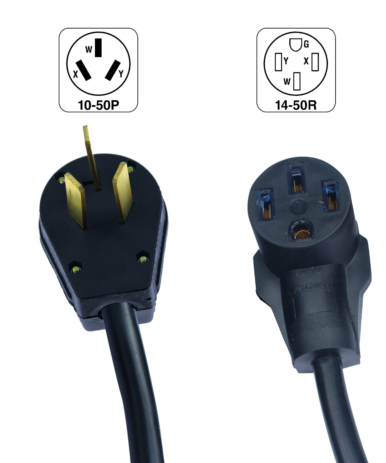 Adapter for 3-Pin Plug to 4-Pin Outlet for Stoves & Electric Range 10-50P/14-50R